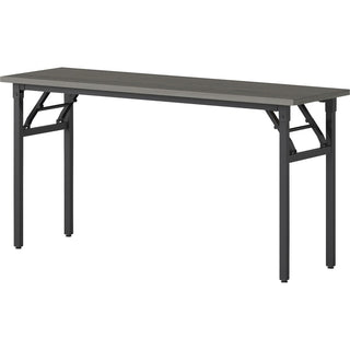 Lorell Folding Training Table - For - Table TopMelamine Top x 60" Table Top Width x 18" Table Top Depth x 1" Table Top Thickness - 30" Height - Assembly Required - Gray - 1 Each