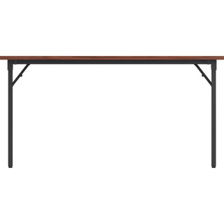 Lorell Folding Training Table - For - Table TopMelamine Top x 60" Table Top Width x 18" Table Top Depth x 1" Table Top Thickness - 30" Height - Assembly Required - Mahogany - 1 Each
