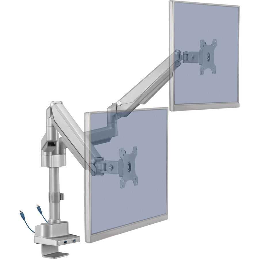 lorell-mounting-arm-for-monitor-gray-height-adjustable-2-displays-supported-1980-lb-load-capacity-75-x-75-100-x-100-1-each_llr99803 - 5