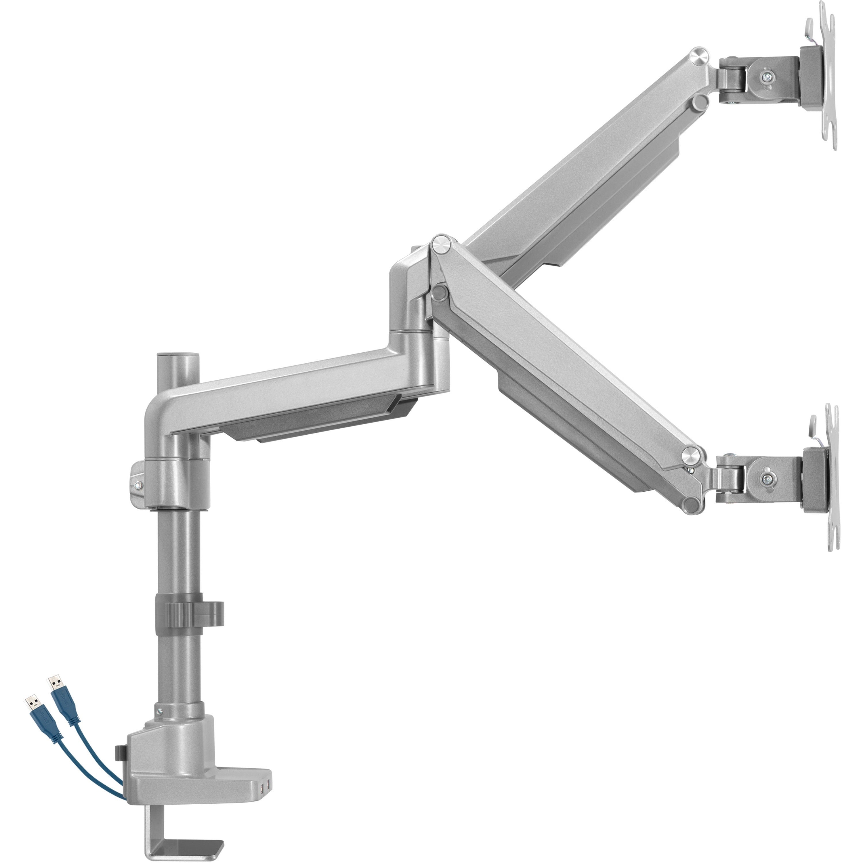 lorell-mounting-arm-for-monitor-gray-height-adjustable-2-displays-supported-1980-lb-load-capacity-75-x-75-100-x-100-1-each_llr99803 - 3