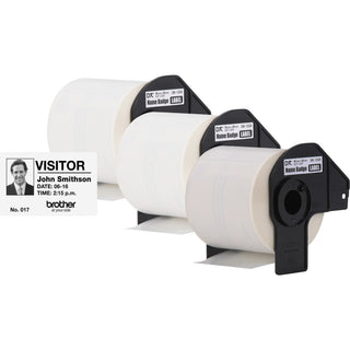 Die-Cut Name Badge Labels, 2.3 x 3.4, White, 260 Labels/Roll, 3 Rolls/Pack