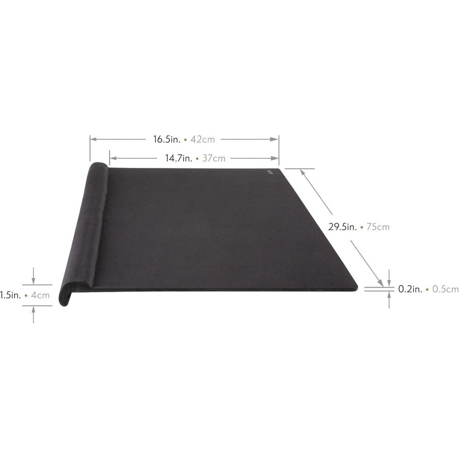 ErgoEdge Wrist Rest Deskpad, 29.5 x 16.5, Black