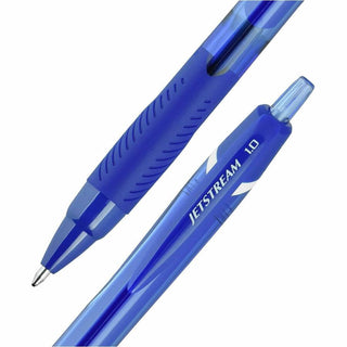 uni Jetstream Elements Ballpoint Pen - Medium Pen Point - 1 mm Pen Point Size - Blue Gel-based Ink - 1 Dozen