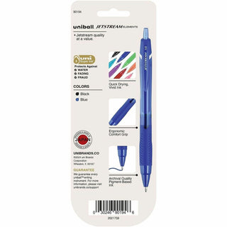 uni Jetstream Elements Ballpoint Pen - Medium Pen Point - 1 mm Pen Point Size - Assorted Gel-based Ink - 3 / Pack