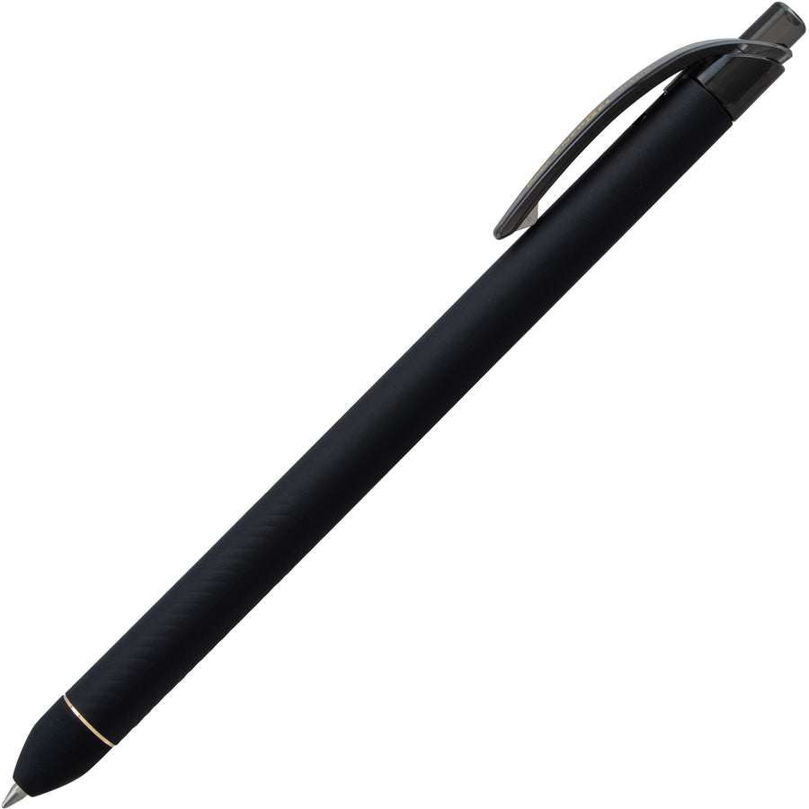 energel-07mm-retractable-pens-07-mm-pen-point-size-retractable-black-liquid-gel-ink-ink-rubberized-barrel-1-dozen_penbl437r1a - 2