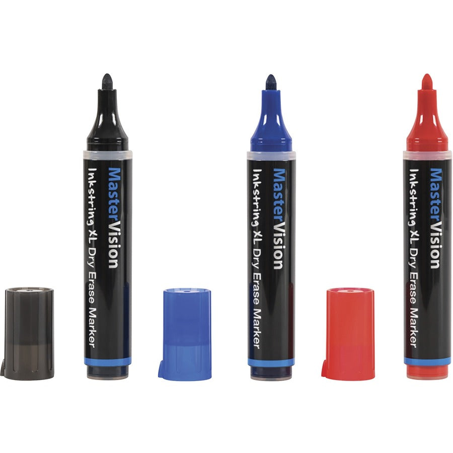 bi-silque-inkstring-xl-dry-erase-markers-3-mm-marker-point-size-bullet-marker-point-style-black-gel-based-ink-12-each_bvcpe4301 - 6