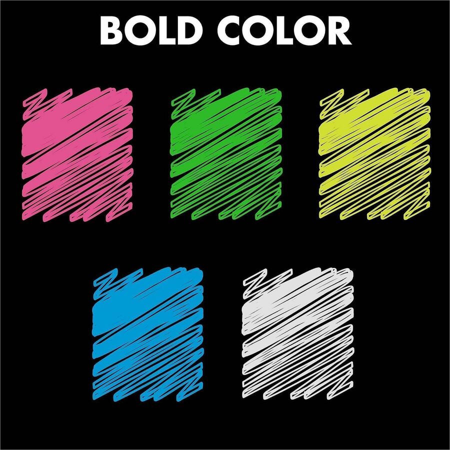 Quartet Glass Board Fine Tip Neon Markers - Fine Marker Point - Assorted Neon Liquid Ink - 6 / Pack