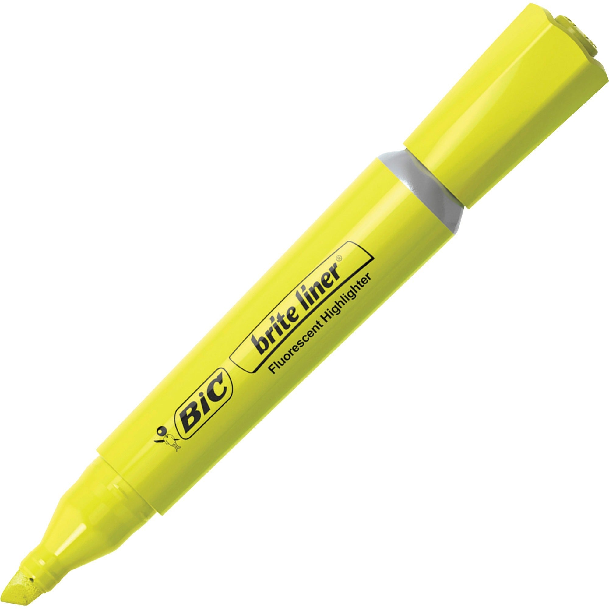 Brite Liner Tank-Style Highlighter Value Pack, Yellow Ink, Chisel Tip, Yellow/Black Barrel, 36/Pack