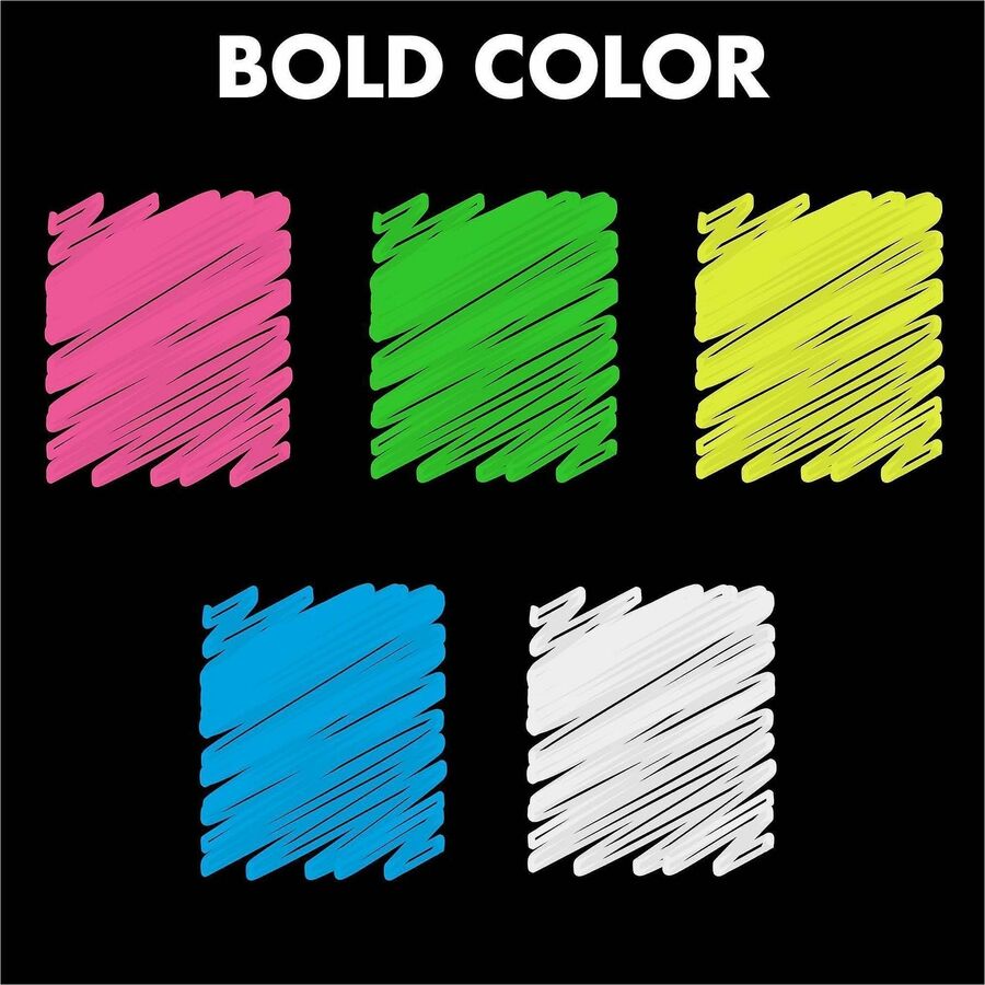 Quartet Glass Board Bullet Tip Neon Markers - Bullet Marker Point Style - Assorted Neon - 6 / Pack