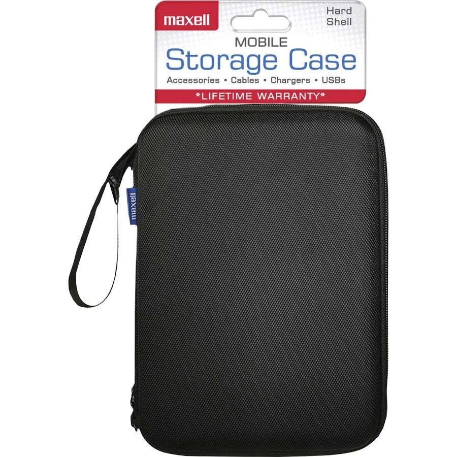 maxell-mobile-storage-case-external-dimensions-68-length-x-15-width-x-95-height-zipper-closure-black-for-electronic-components-plug-connector-cable-1-each_max199536 - 2