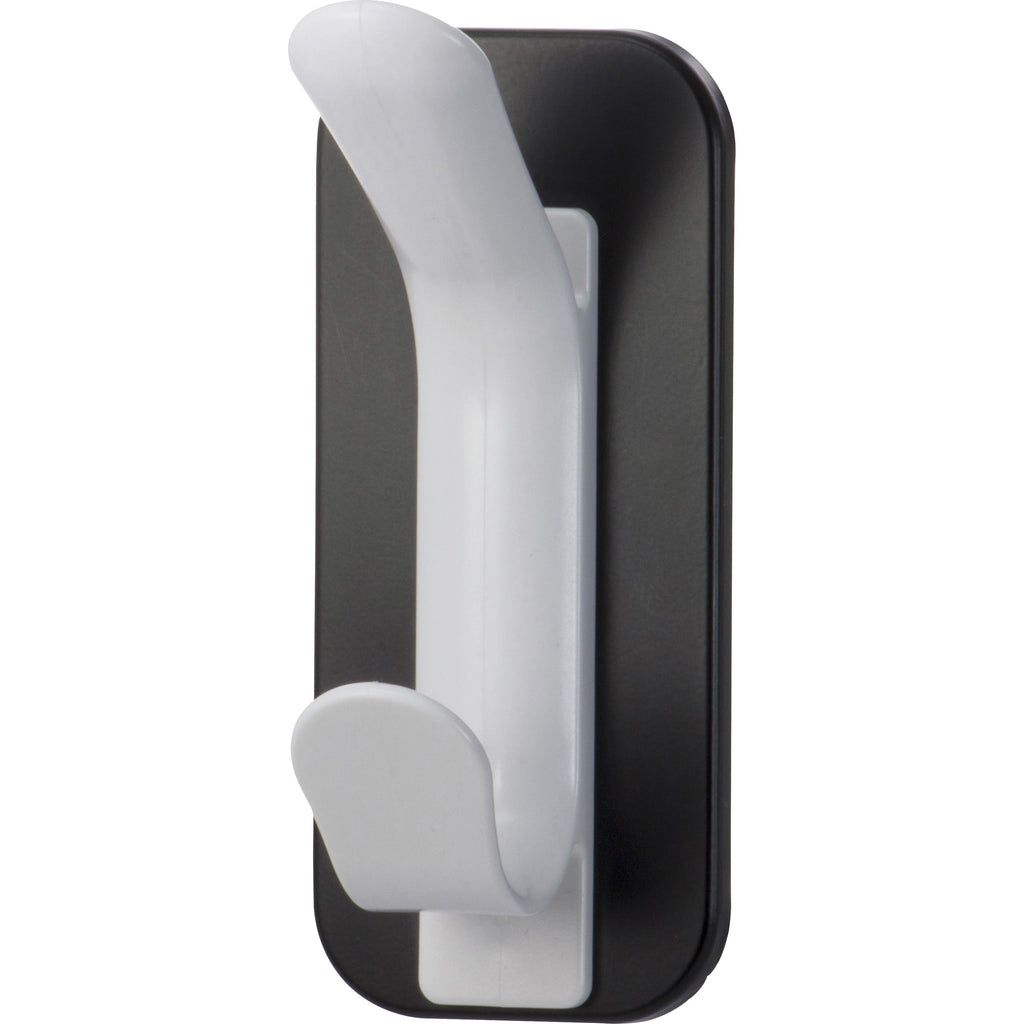 lorell-magnetic-double-coat-hook-for-coat-clothes-plastic-white-1-each_llr02872 - 1
