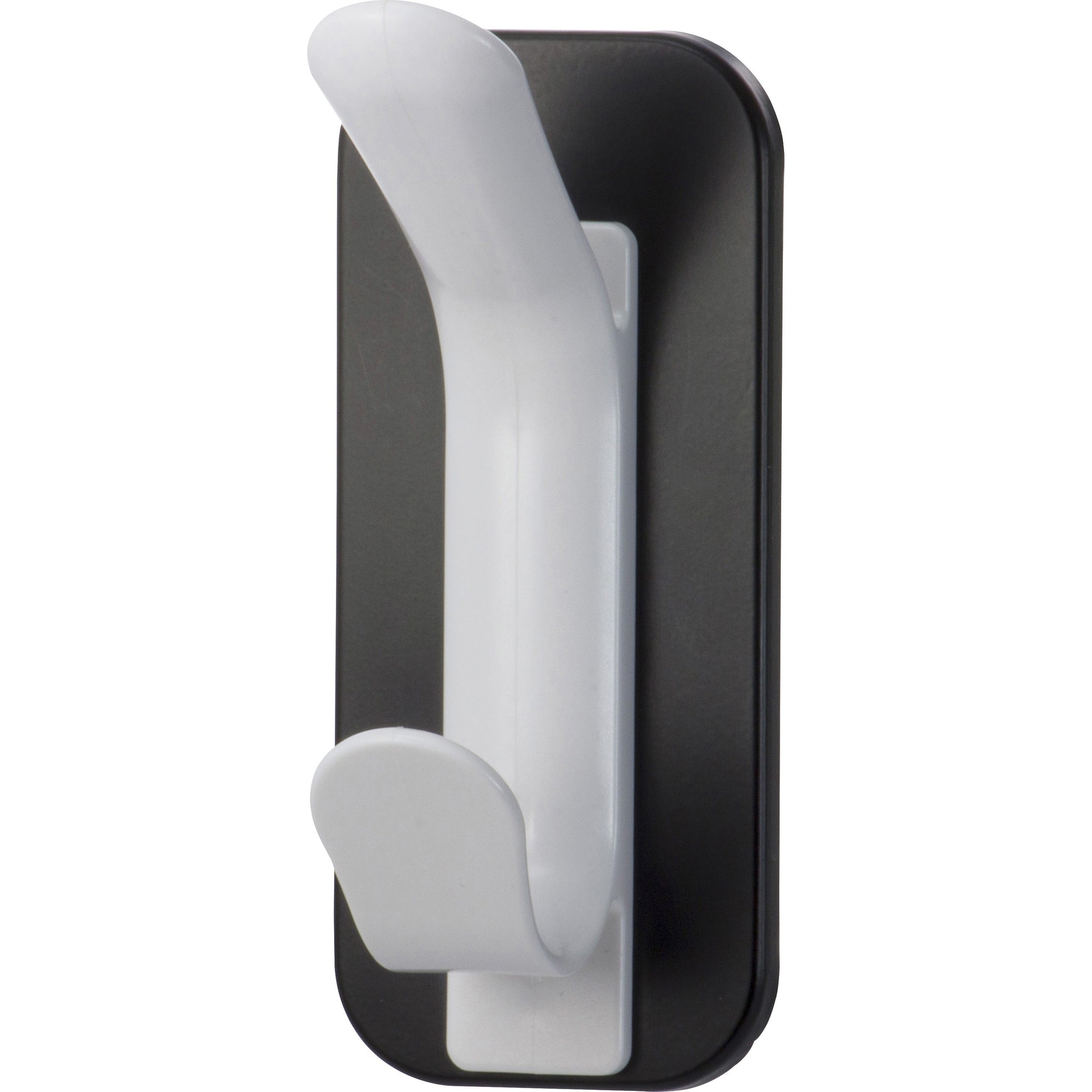 lorell-magnetic-double-coat-hook-for-coat-clothes-plastic-white-1-each_llr02872 - 1