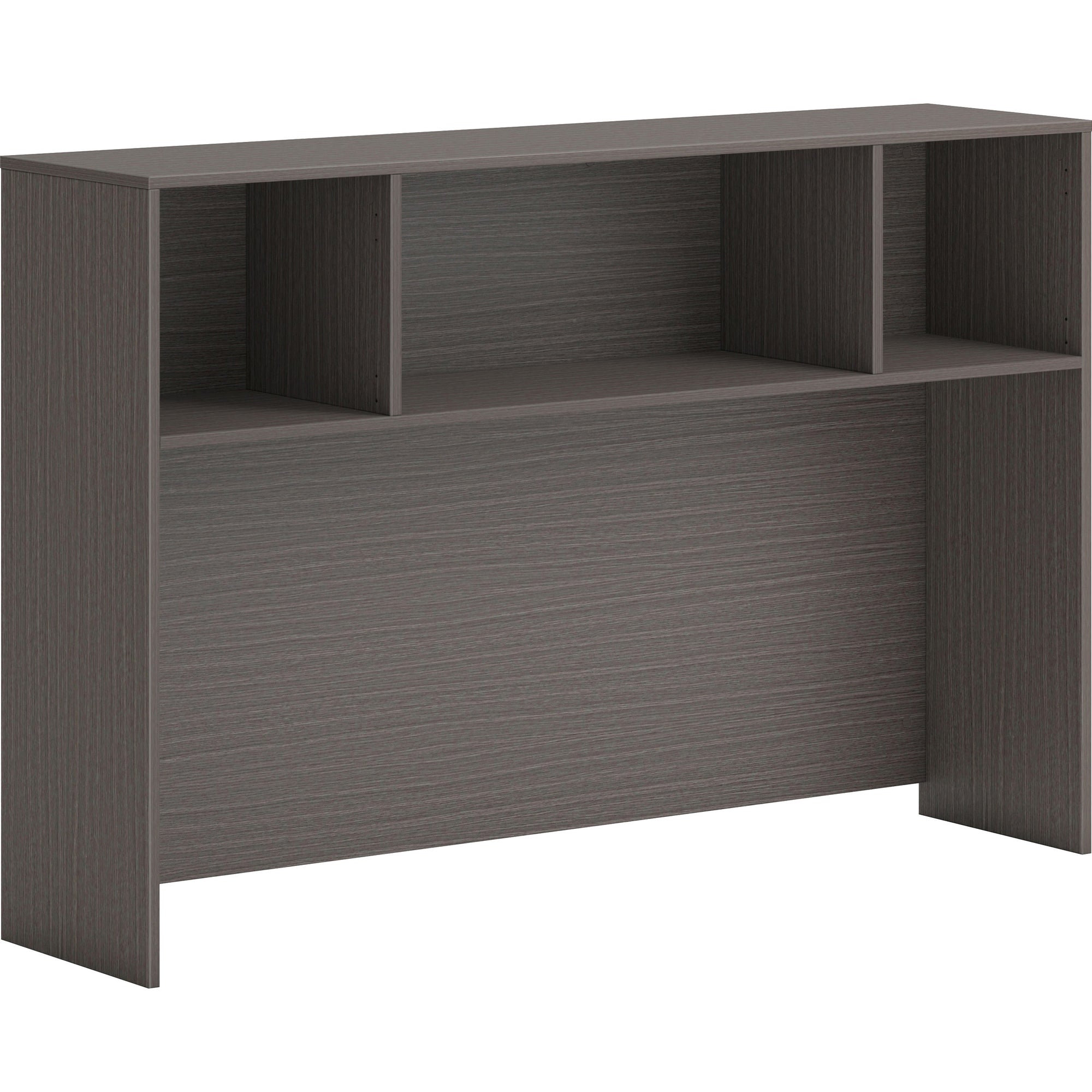 HON Mod Slate Teak Laminate Desk Component - 60" x 14"39.3" - Finish: Gray, Slate Teak Laminate - 1