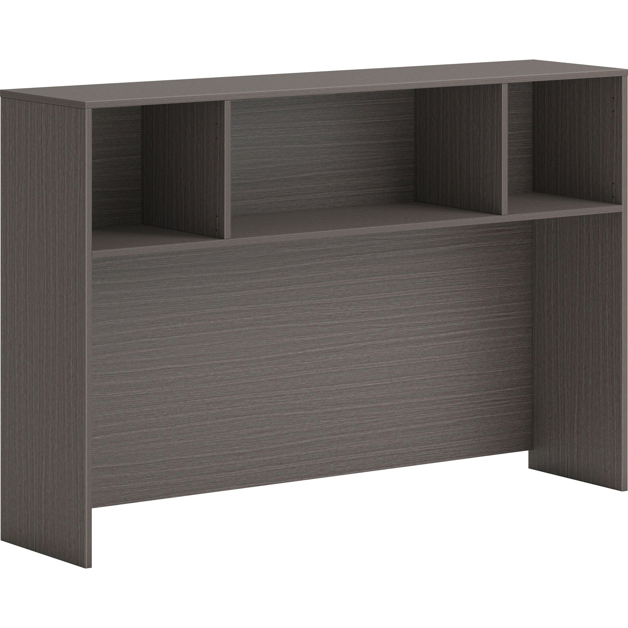 HON Mod Slate Teak Laminate Desk Component - 60" x 14"39.3" - Finish: Gray, Slate Teak Laminate - 1