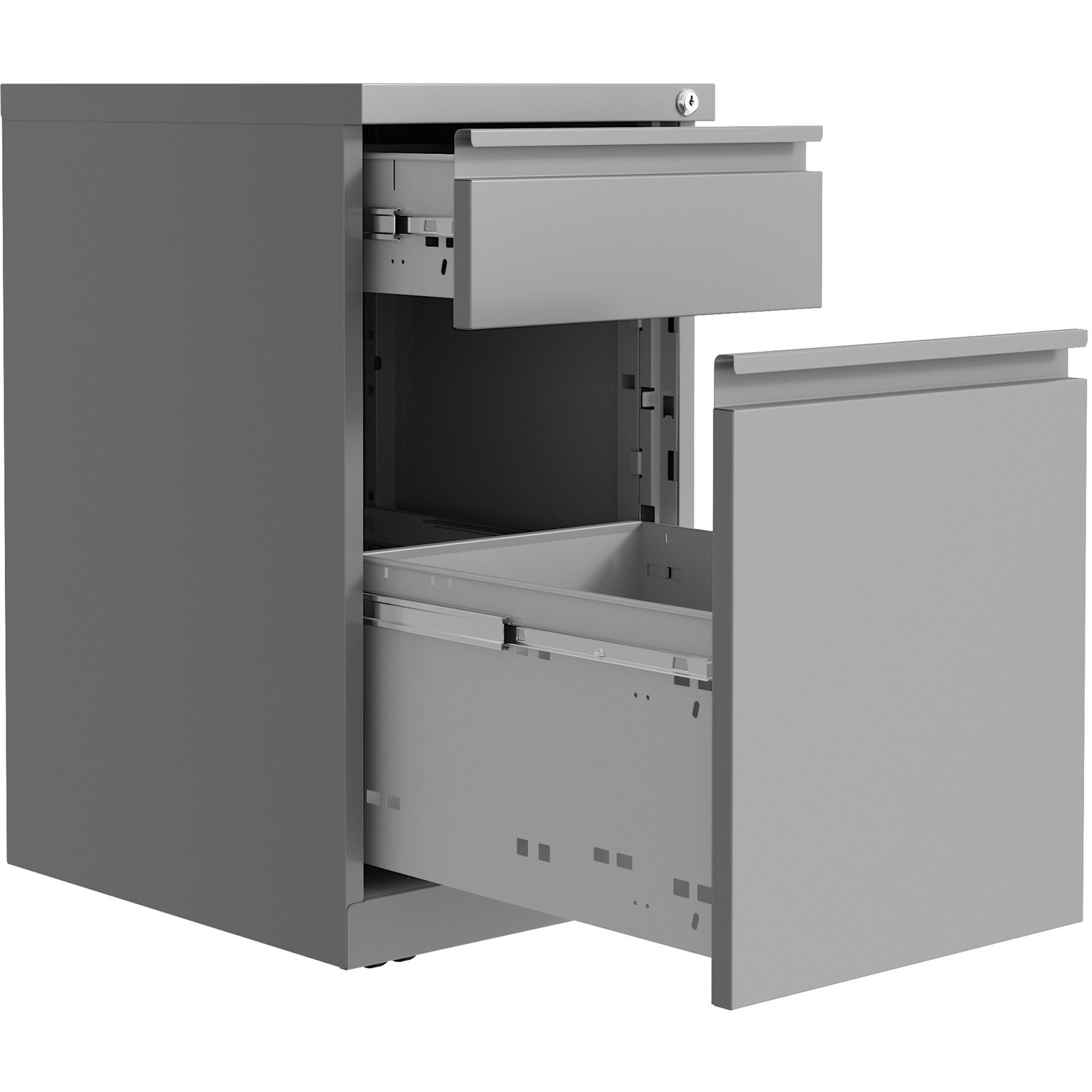 lorell-mobile-file-cabinet-with-backpack-drawer-15-x-27820-2-x-box-file-drawers-finish-silver_llr03104 - 5