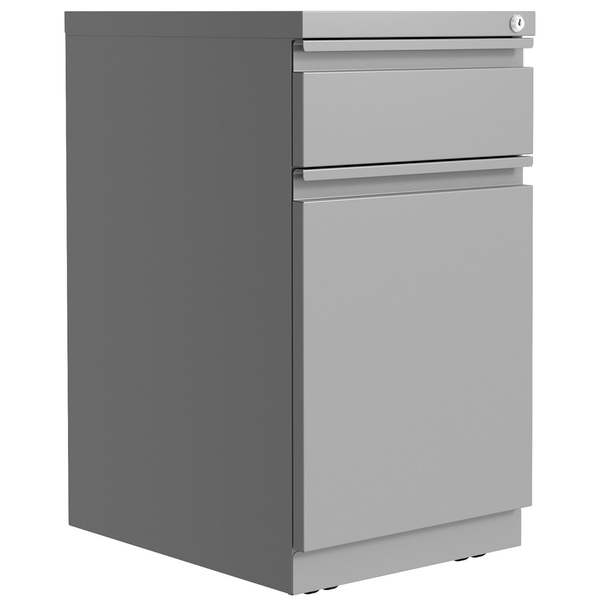 lorell-mobile-file-cabinet-with-backpack-drawer-15-x-27820-2-x-box-file-drawers-finish-silver_llr03104 - 1