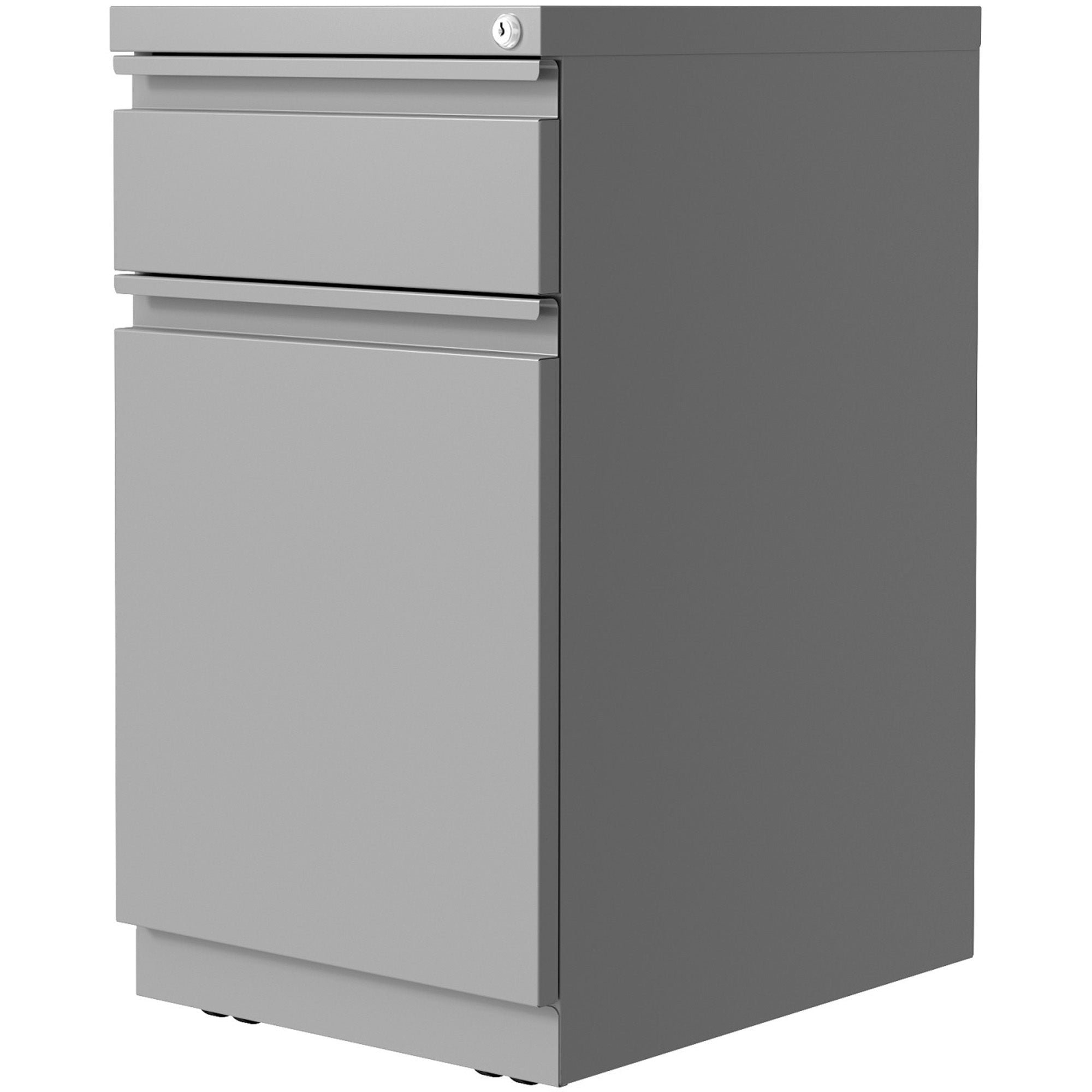 lorell-mobile-file-cabinet-with-backpack-drawer-15-x-27820-2-x-box-file-drawers-finish-silver_llr03104 - 4