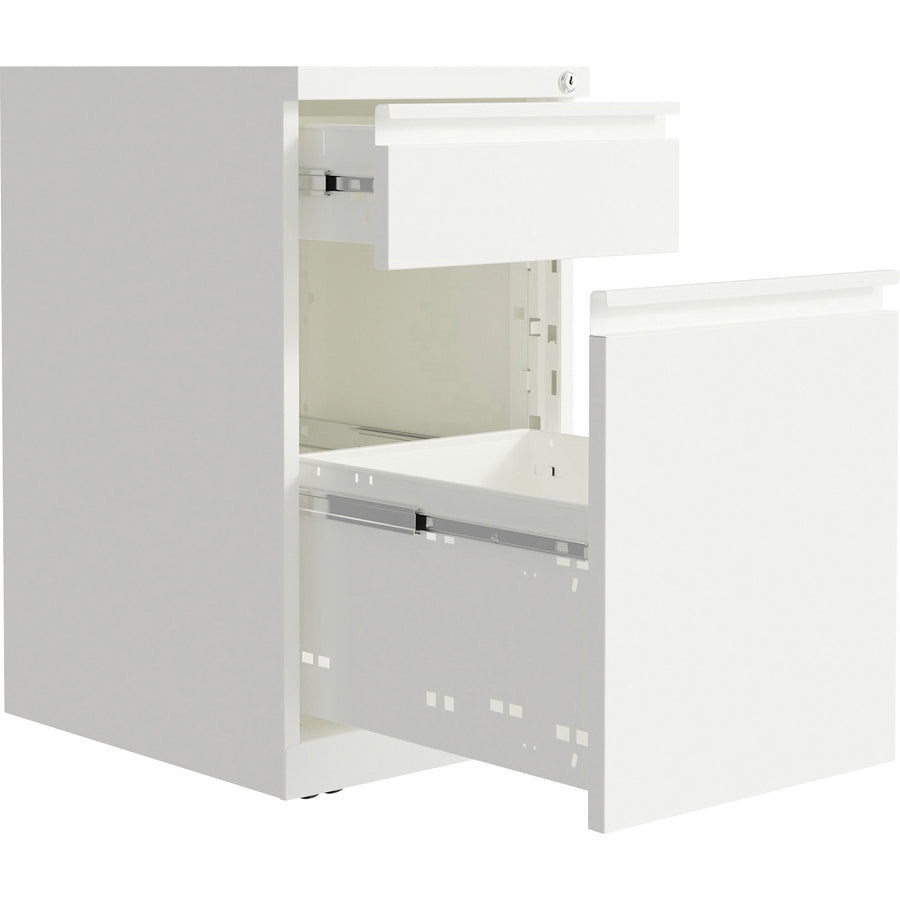 lorell-mobile-file-cabinet-with-backpack-drawer-15-x-27820-2-x-box-file-drawers-finish-white_llr03103 - 5