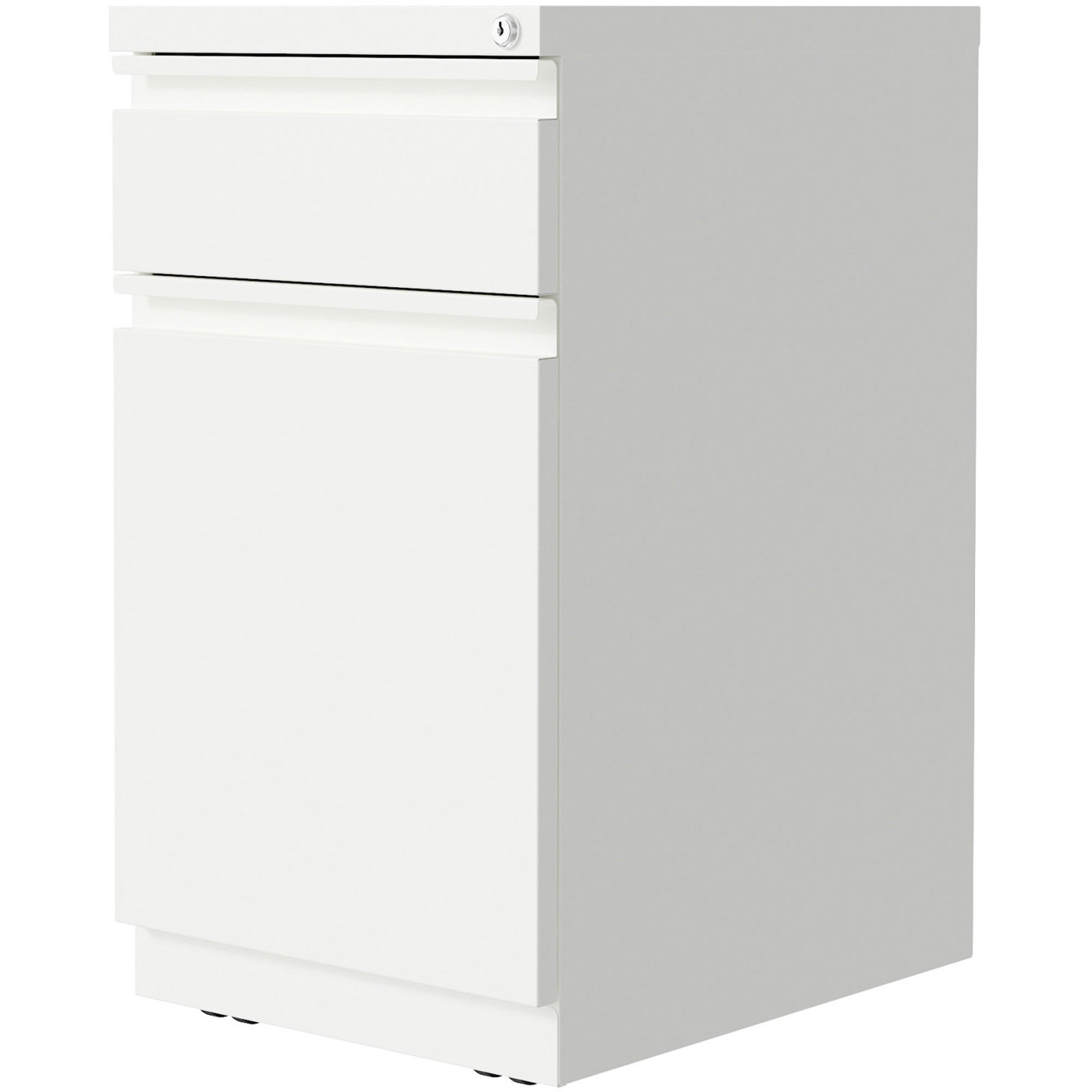 lorell-mobile-file-cabinet-with-backpack-drawer-15-x-27820-2-x-box-file-drawers-finish-white_llr03103 - 4
