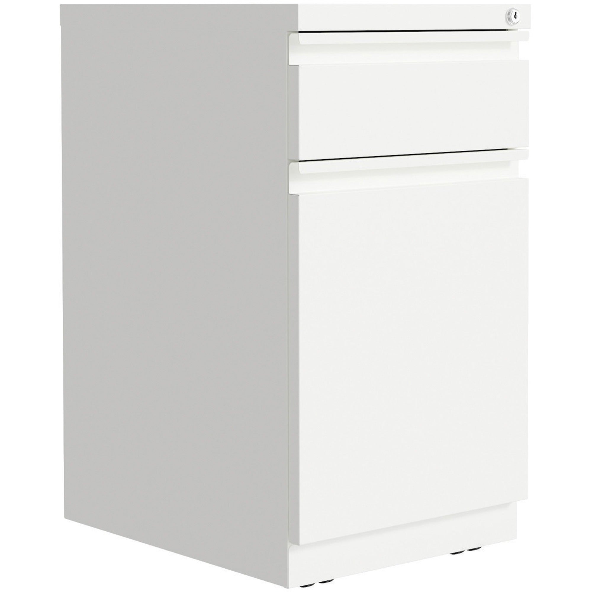 lorell-mobile-file-cabinet-with-backpack-drawer-15-x-27820-2-x-box-file-drawers-finish-white_llr03103 - 1