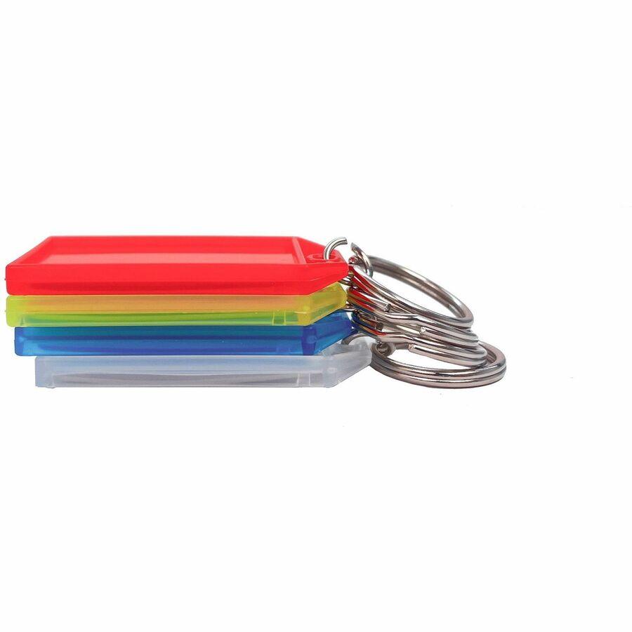 Sparco Replacement Key Tags - 0.25" Length x 0.75" Width - Oval - 4 / Pack - Assorted