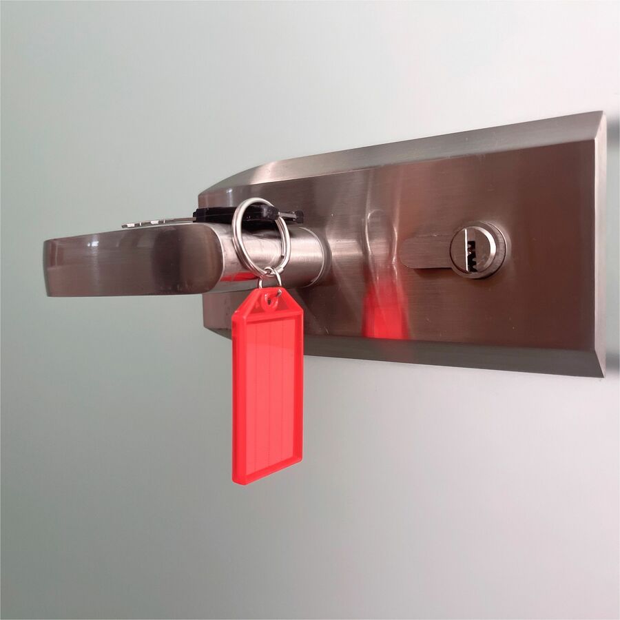 Sparco Replacement Key Tags - 0.25" Length x 0.75" Width - Oval - 4 / Pack - Assorted