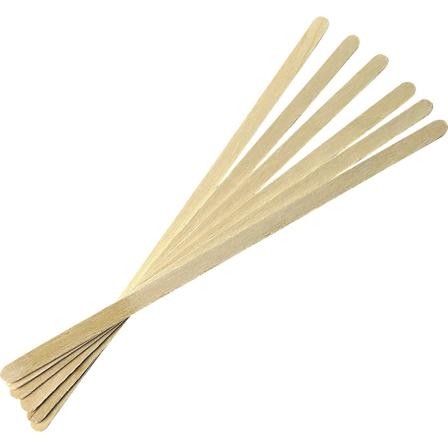 genuine-joe-wooden-stirrers-7-length-wood-1000-box-woodgrain_gjo03168 - 2