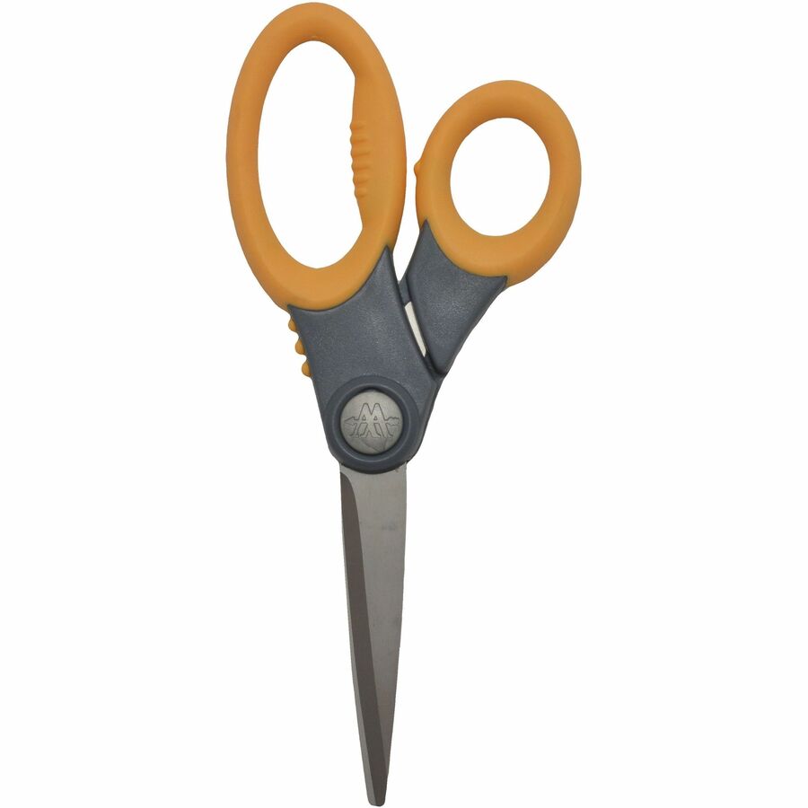 westcott-8-titanium-bonded-antimicrobial-scissors-left-right-titanium-straight-tip-gray-yellow-1-each_acm17805 - 6