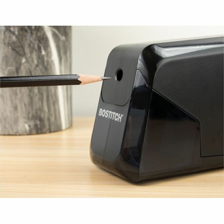 Bostitch BPS4 Battery Powered Pencil Sharpener - Battery Powered - Black - 1 Each