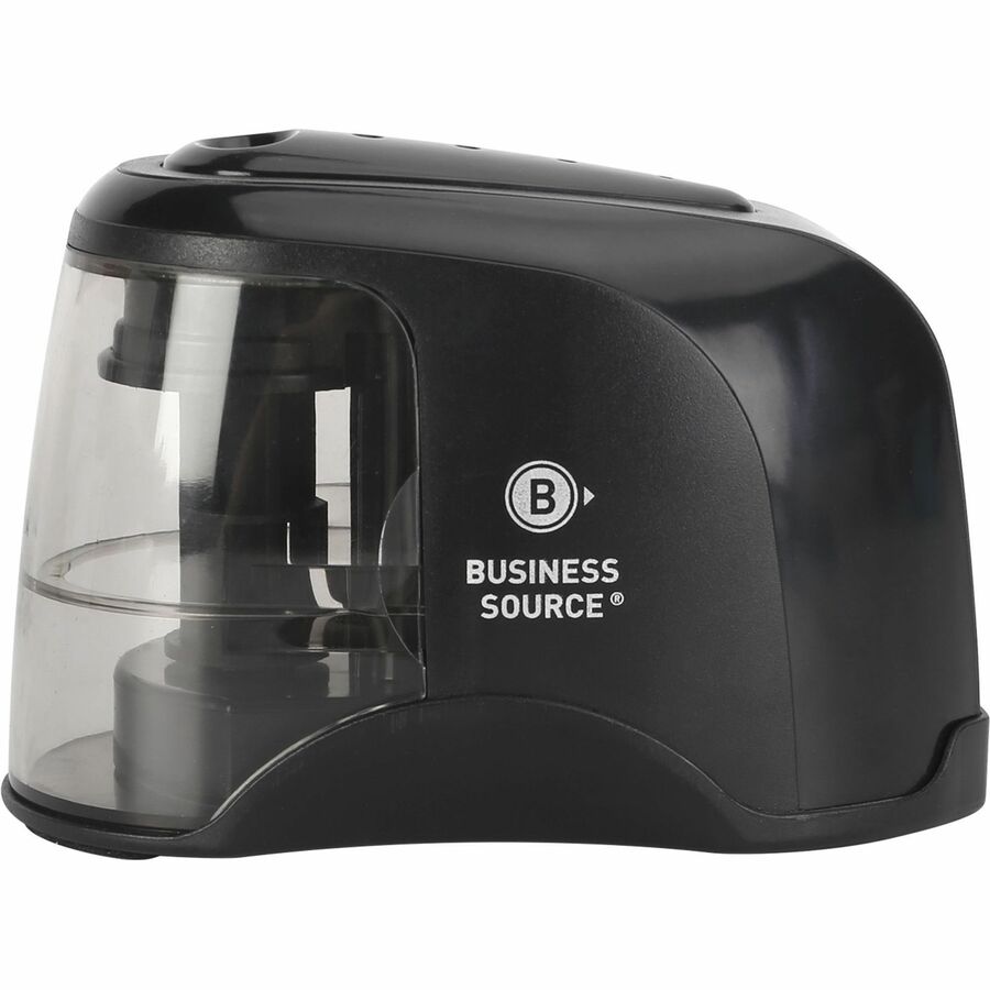 Business Source 2-way Electric Pencil Sharpener - AC Adapter Powered - Steel Alloy, ABS Plastic - 1 Each