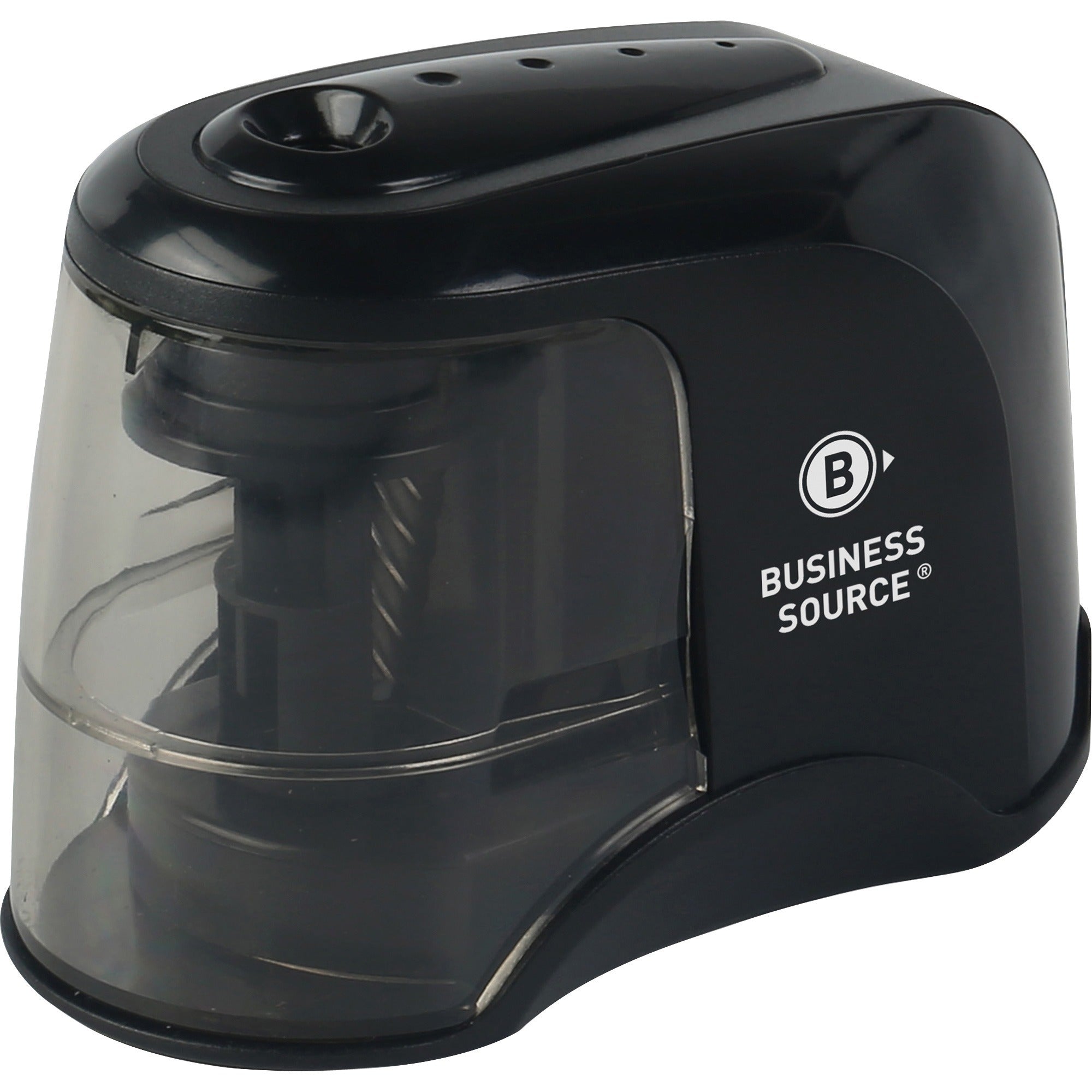 business-source-2-way-electric-pencil-sharpener-ac-adapter-powered-steel-alloy-abs-plastic-1-each_bsn02870 - 1