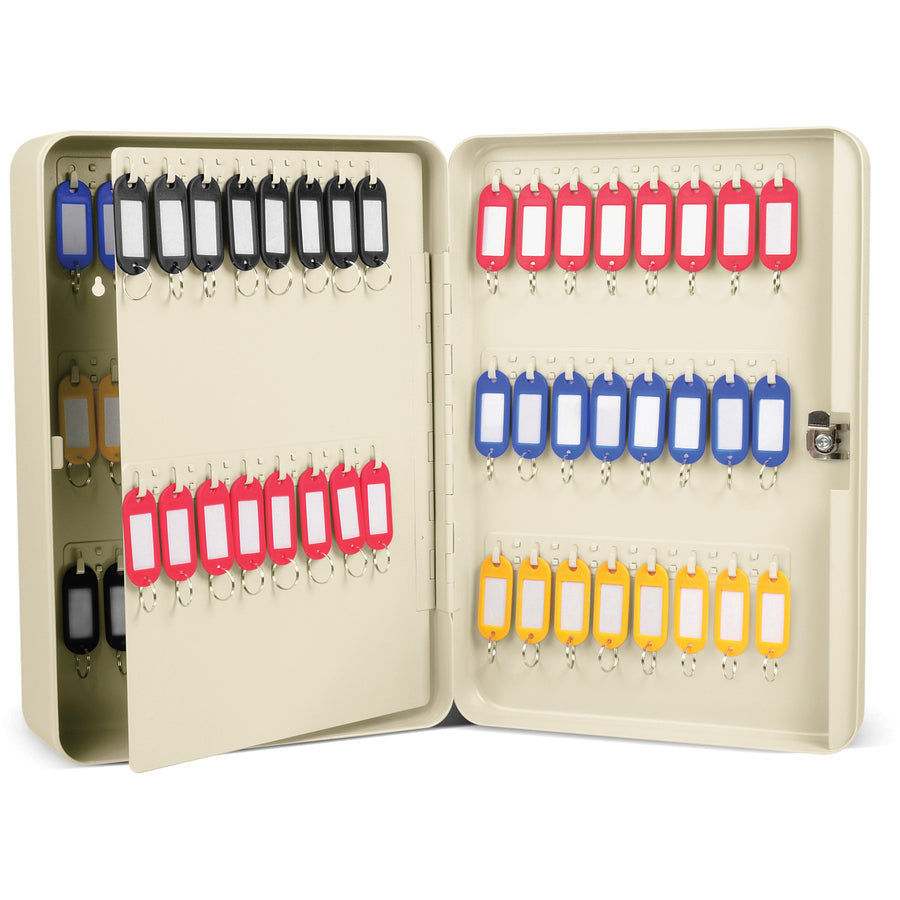 carl-steel-security-key-cabinet-125-x-93-x-35-lockable-wall-mountable-ivory-steel_cui80080 - 2