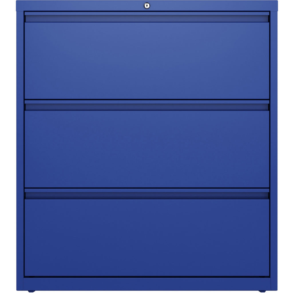 lorell-fortress-series-lateral-file-36-x-188-x-403-3-x-drawers-for-file-letter-legal-a4-lateral-hanging-rail-label-holder-durable-nonporous-surface-removable-lock-locking-bar-pull-out-drawer-ball-bearing-suspension-reinforc_llr03116 - 2