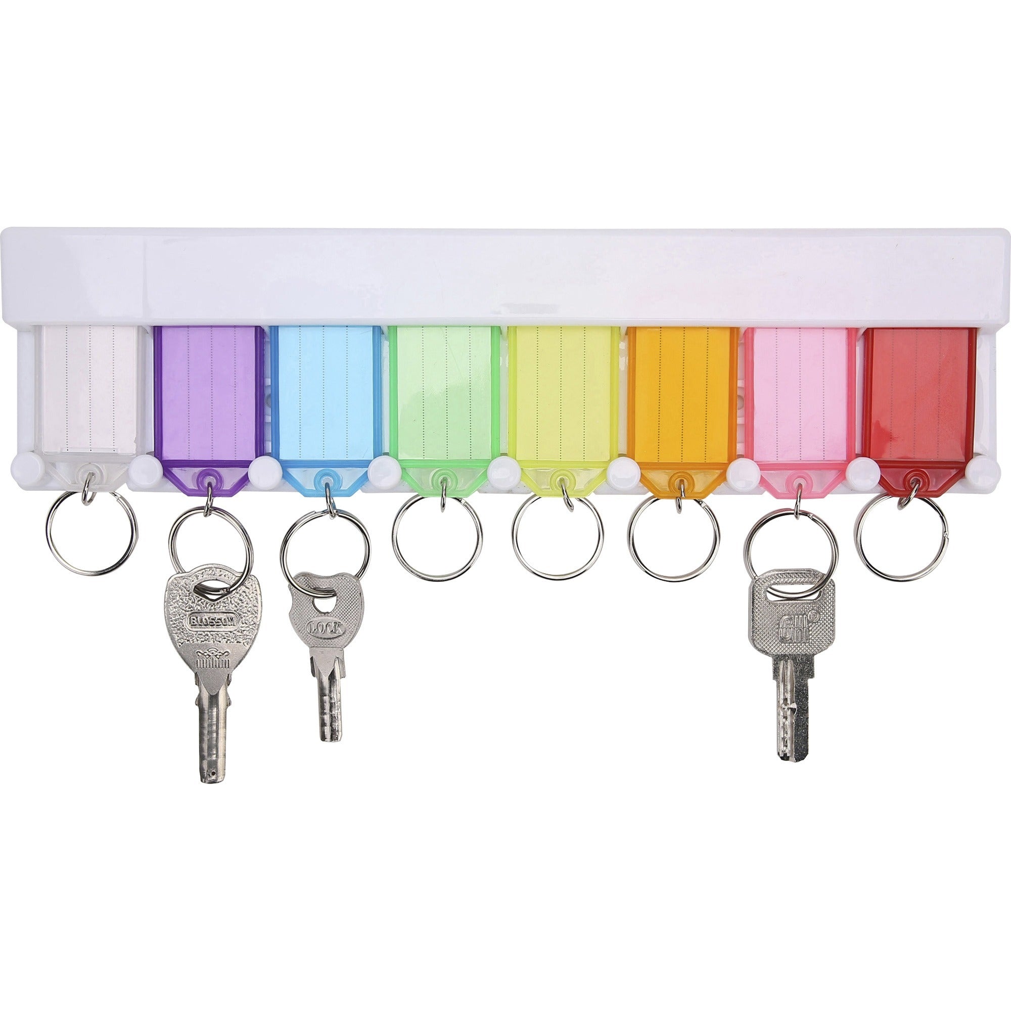 sparco-wall-mount-key-rack-8-x-key-tag-28-height-x-105-width05-length-assorted-1-set_spr02880 - 1