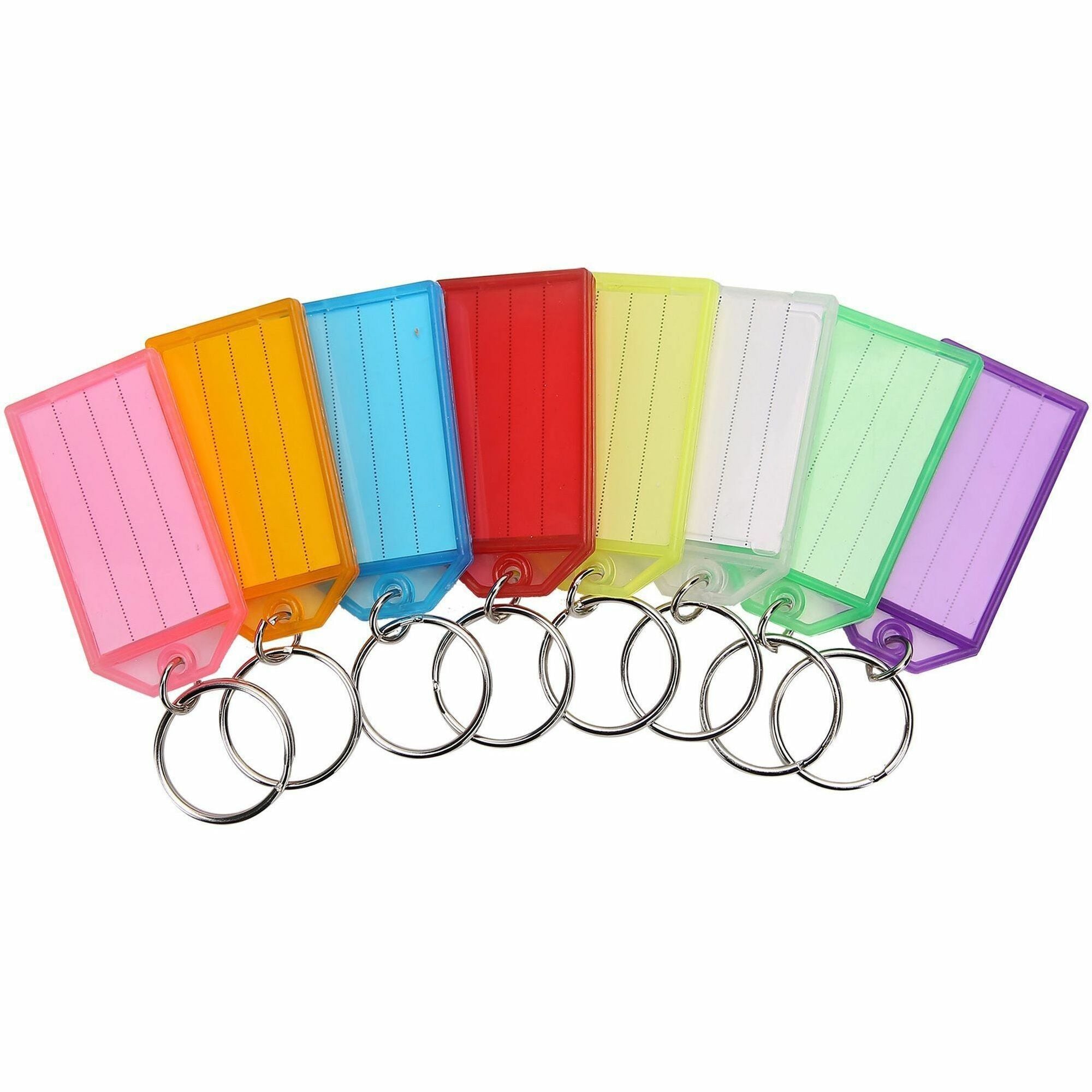 Sparco Wall Mount Key Rack - 8 x Key Tag - 2.8" Height x 10.5" Width0.5" Length - Assorted - 1 / Set