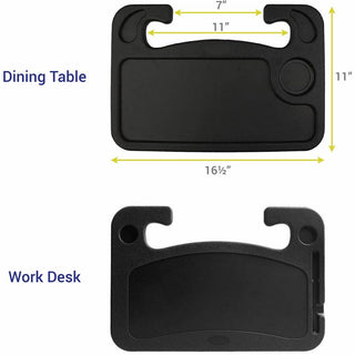 DAC Steering Wheel Desk - 0.9" Height x 11" Width16.5" Length - Black - 1 Each