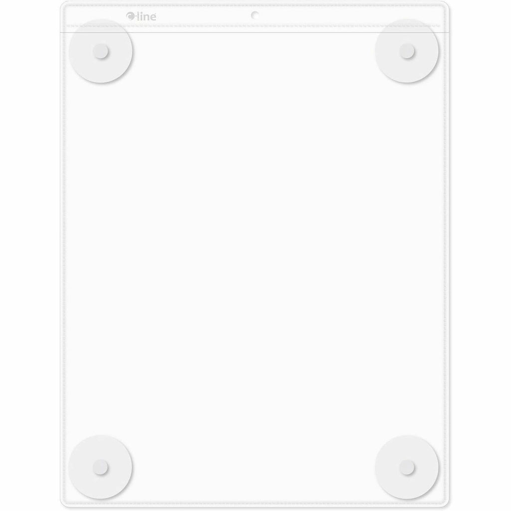 C-Line Heavyweight Display Pocket - 15 / Box - 9" Width x 12" Height - Heavyweight, Strong, Top Loading, Suction Cup - Clear