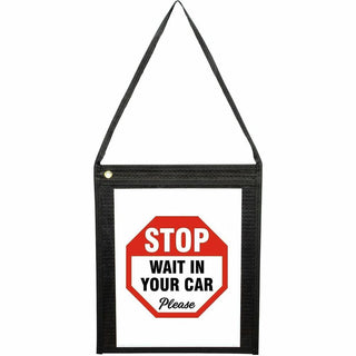 C-Line Fabric Hanging Strap Shop Ticket Holders - 12" x 9" x - Fabric - 15 / Box - Clear