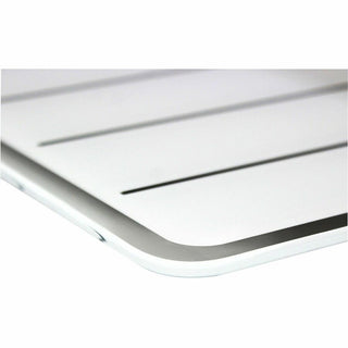 Viztex Glacier White & Black Plan & Grid Glass Dry Erase Board - 17" x 23" - 17" (1.4 ft) Width x 23" (1.9 ft) Height - White Tempered Glass Surface - Rectangle - Magnetic - Durable, Smudge Resistant, Magnetic, Frameless, Multi-Grid, Ghost Resis