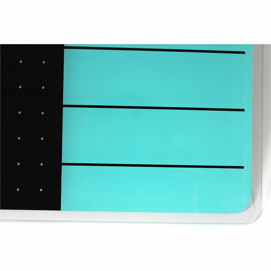 viztex-glacier-teal-&-black-plan-&-grid-glass-dry-erase-board-17-x-23-17-14-ft-width-x-23-19-ft-height-tempered-glass-surface-rectangle-magnetic-durable-smudge-resistant-magnetic-frameless-multi-grid-rounded-corner-gh_flrfcvgm1723tp - 5