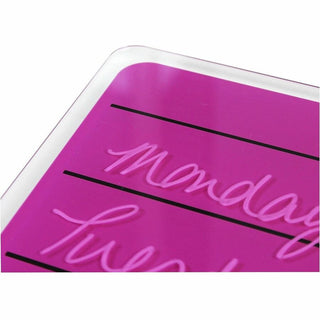 Viztex Glacier Violet & Black Plan & Grid Glass Dry Erase Board - 17" x 23" - 17" (1.4 ft) Width x 23" (1.9 ft) Height - Violet Tempered Glass Surface - Rectangle - Magnetic - Durable, Smudge Resistant, Magnetic, Frameless, Ghost Resistant, Stai