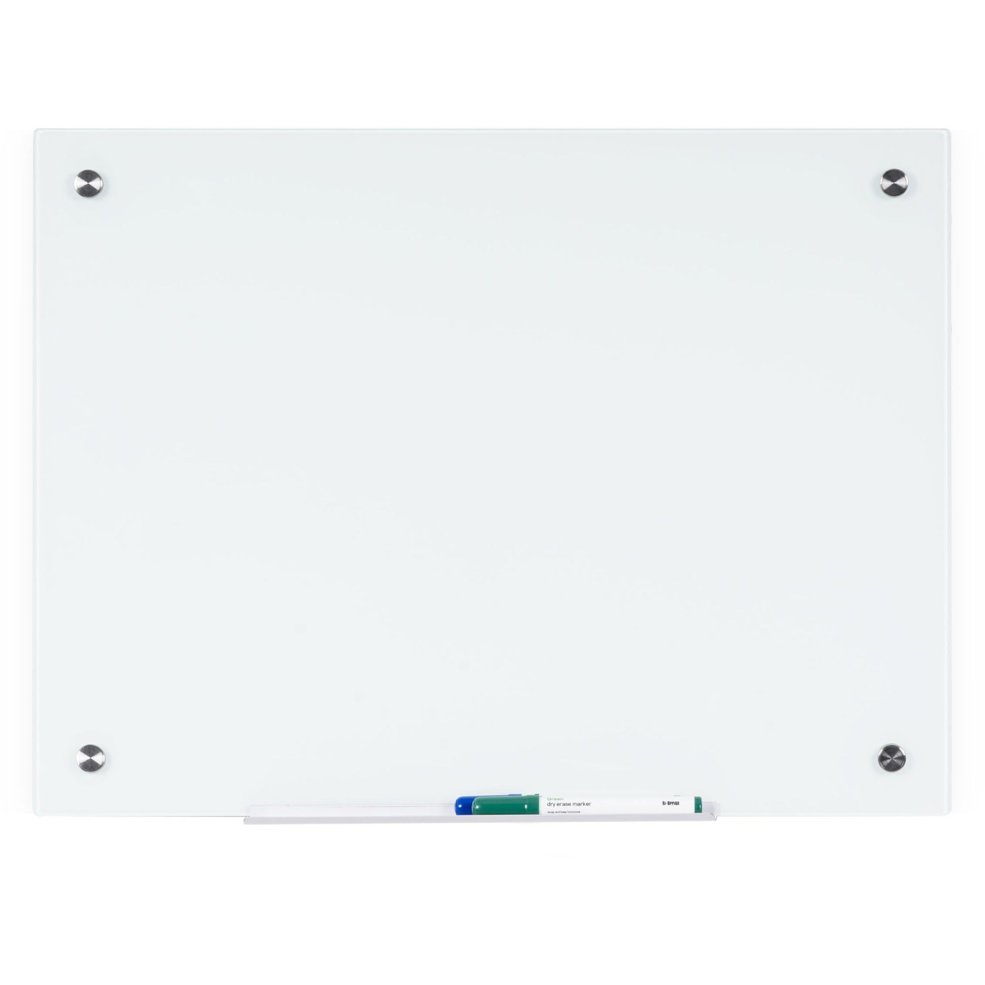 bi-silque-dry-erase-glass-board-24-2-ft-width-x-36-3-ft-height-white-tempered-glass-surface-rectangle-horizontal-vertical-1-each_bvcgl074407 - 1