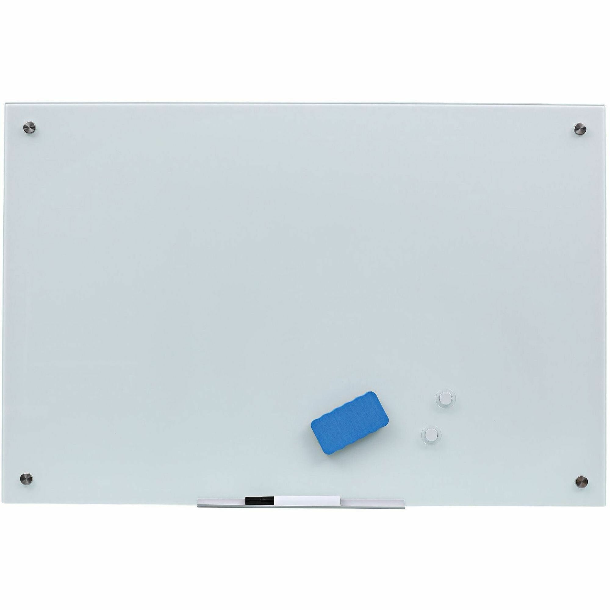 bi-silque-magnetic-glass-dry-erase-board-24-2-ft-width-x-36-3-ft-height-white-glass-surface-rectangle-horizontal-vertical-magnetic-1-each_bvcgl070107 - 1