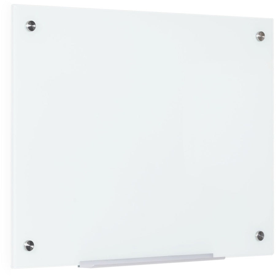 Bi-silque Magnetic Glass Dry Erase Board - 36" (3 ft) Width x 48" (4 ft) Height - White Glass Surface - Rectangle - Horizontal/Vertical - Magnetic - 1 Each