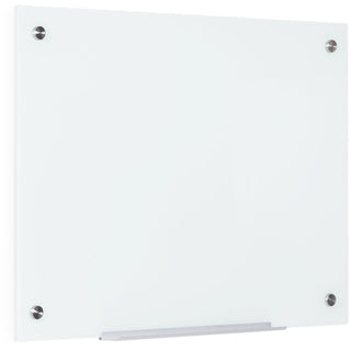 Bi-silque Magnetic Glass Dry Erase Board - 48" (4 ft) Width x 96" (8 ft) Height - White Glass Surface - Rectangle - Horizontal/Vertical - Magnetic - 1 Each