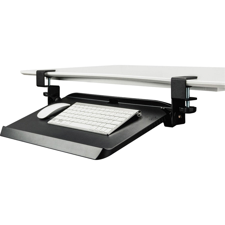 Kantek Tilting Keyboard Tray - 11.5" Height x 5" Width - Black - 1