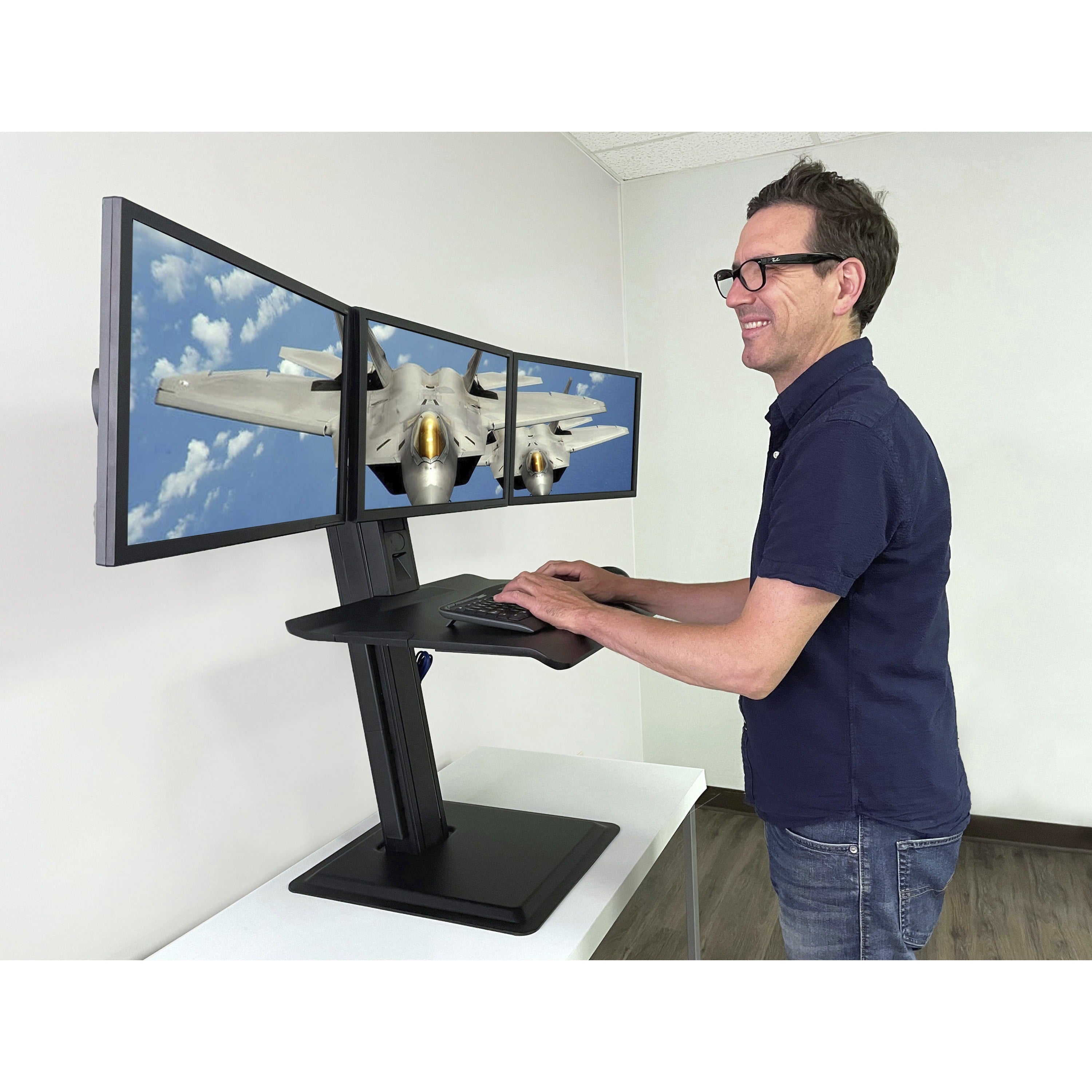 lorell-deluxe-light-touch-3-monitor-desk-riser-up-to-32-screen-support-35-height-x-26-width-x-273-depth-desk-black_llr03167 - 3