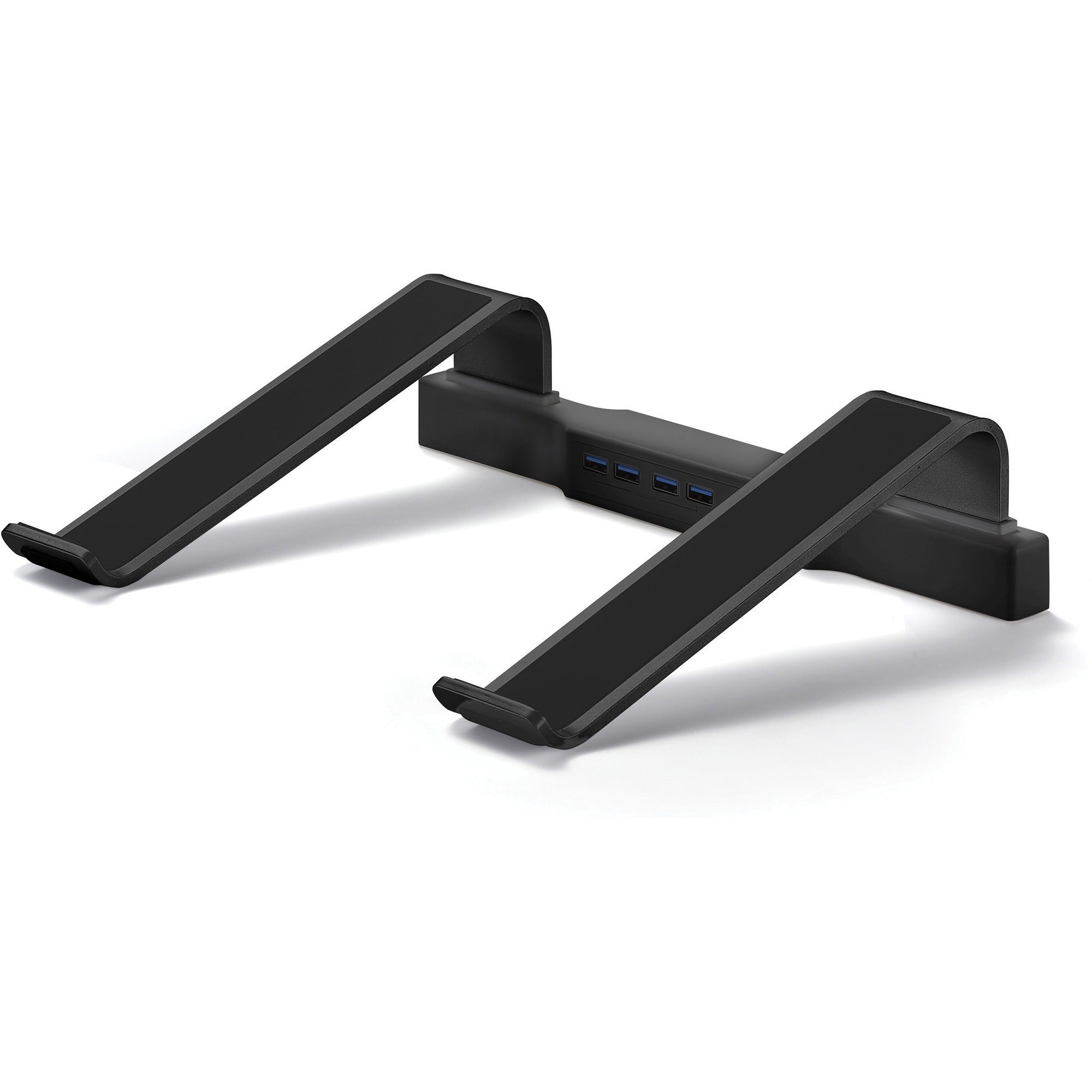 dac-non-skid-laptop-stand-with-4-port-usb-30-hub-3-height-x-98-width-aluminum-alloy-black_dta21680 - 1