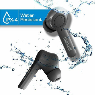 Maxell Sync Up True Wireless Bluetooth Earbuds - Stereo - True Wireless - Bluetooth - 16 Ohm - 20 Hz - 20 kHz - Earbud - Binaural - In-ear - Black