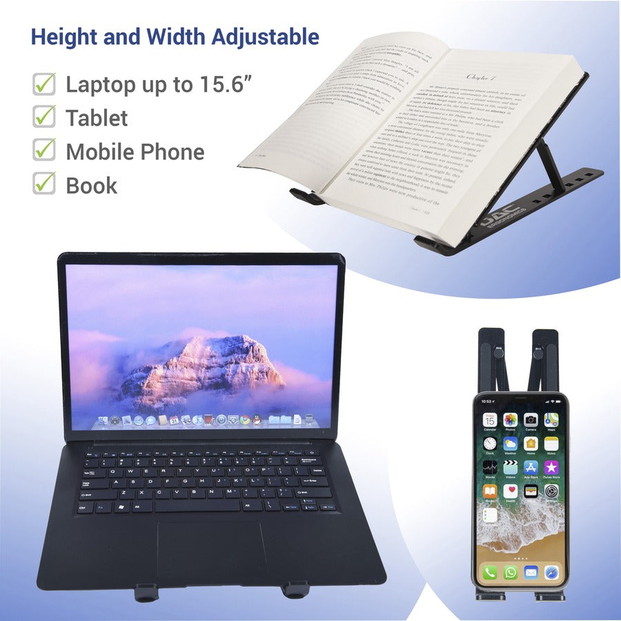 dac-portable-and-adjustable-laptop-tablet-stand-notebook-tablet-cell-phone-support-aluminum-alloy-black_dta21684 - 3